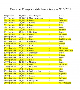 Microsoft Word - Calendrier Championnat de France Amateur 2015.d